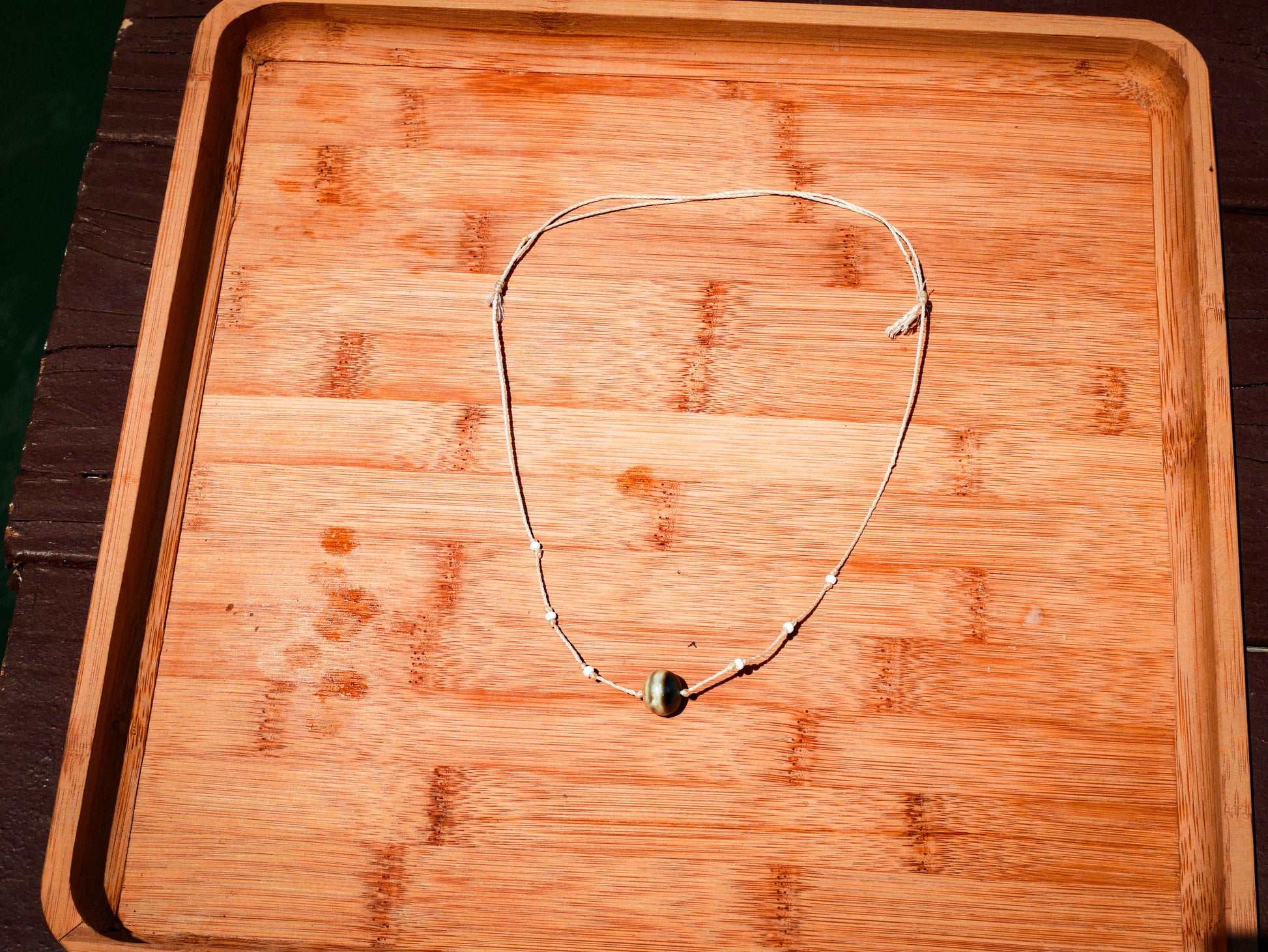 Simple Tahitian Pearl Necklace