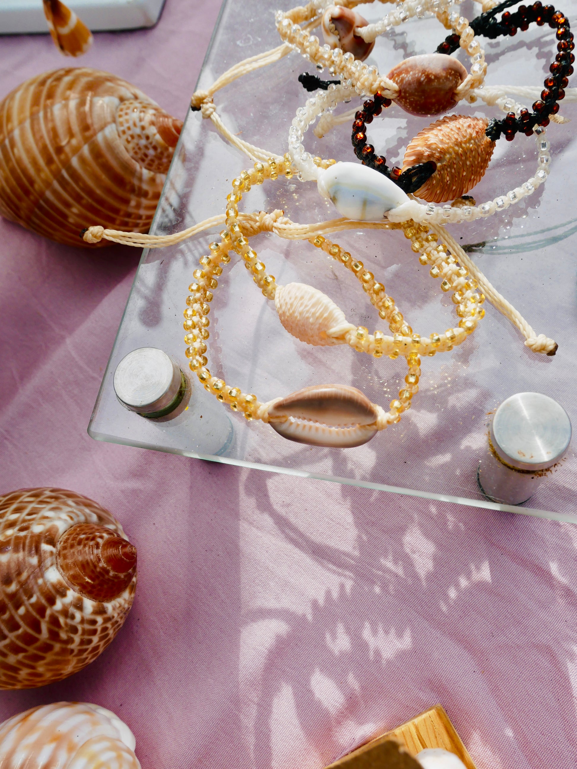Money Cowrie Beaded Bracelet
