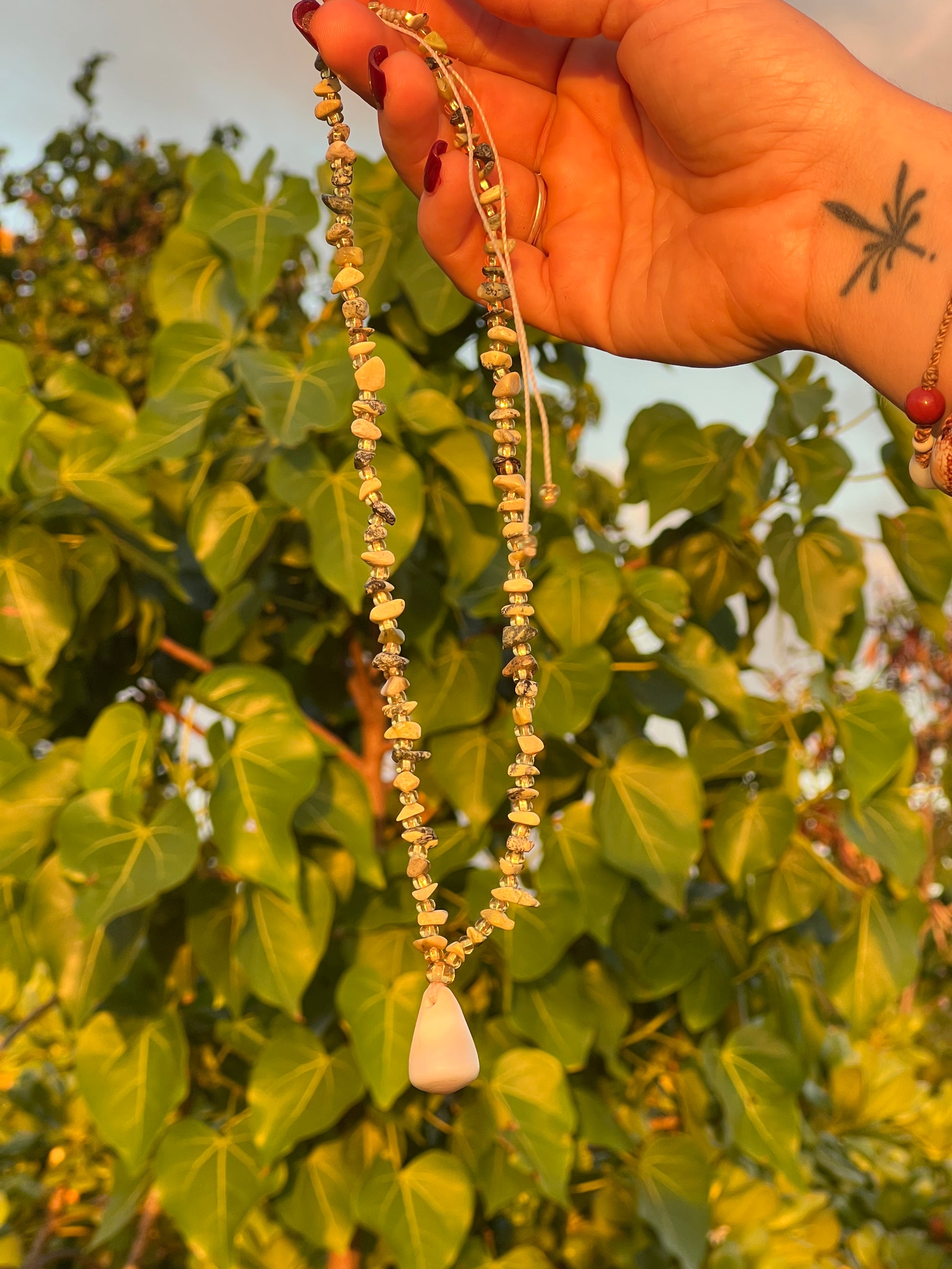Cone Shell Agate Necklace