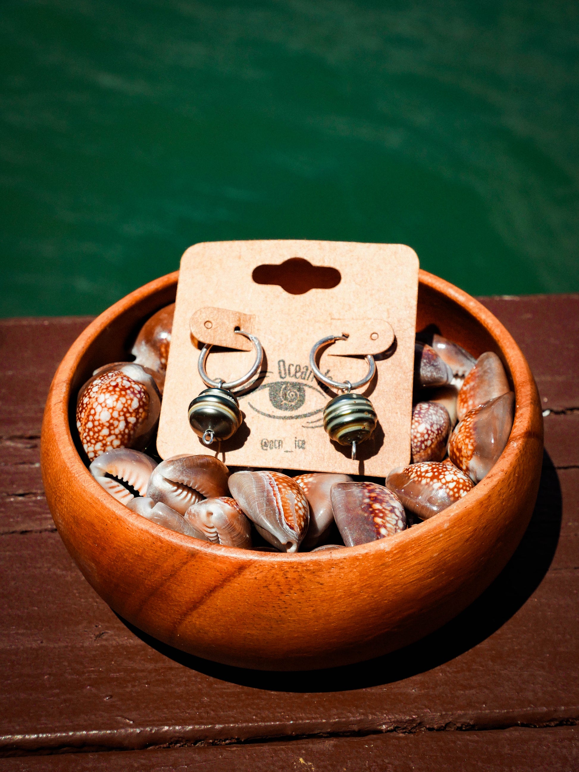 Tahitian Pearl Sterling Silver Huggies