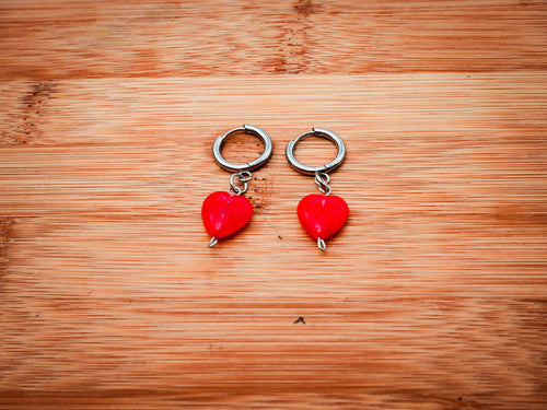14mm Heart Huggies
