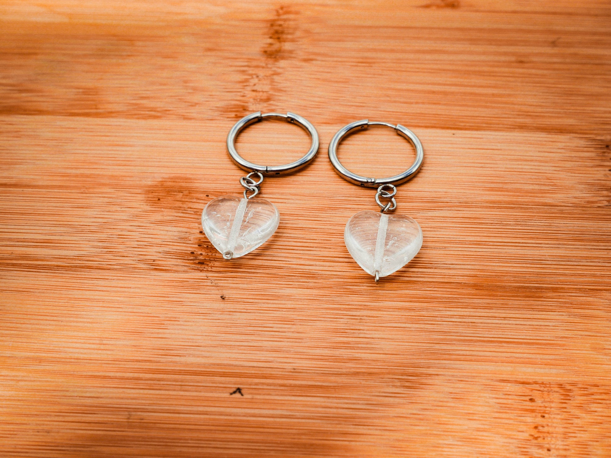 20mm Love Line Heart Huggies