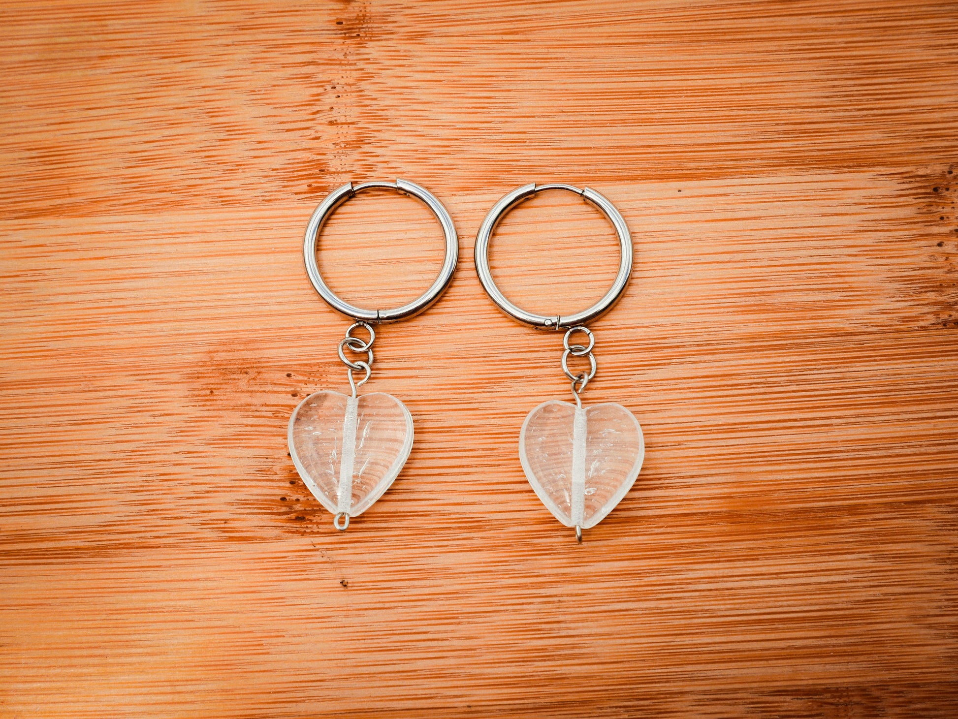 20mm Love Line Heart Huggies