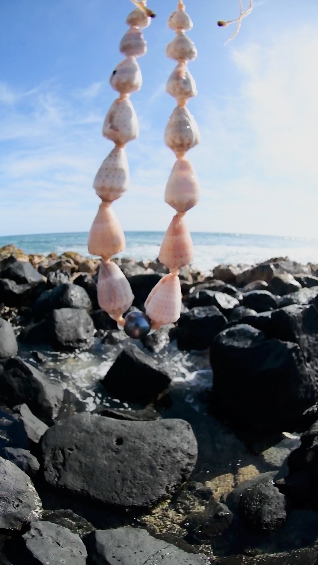 Cone Shell and Tahitian Pearl Necklace